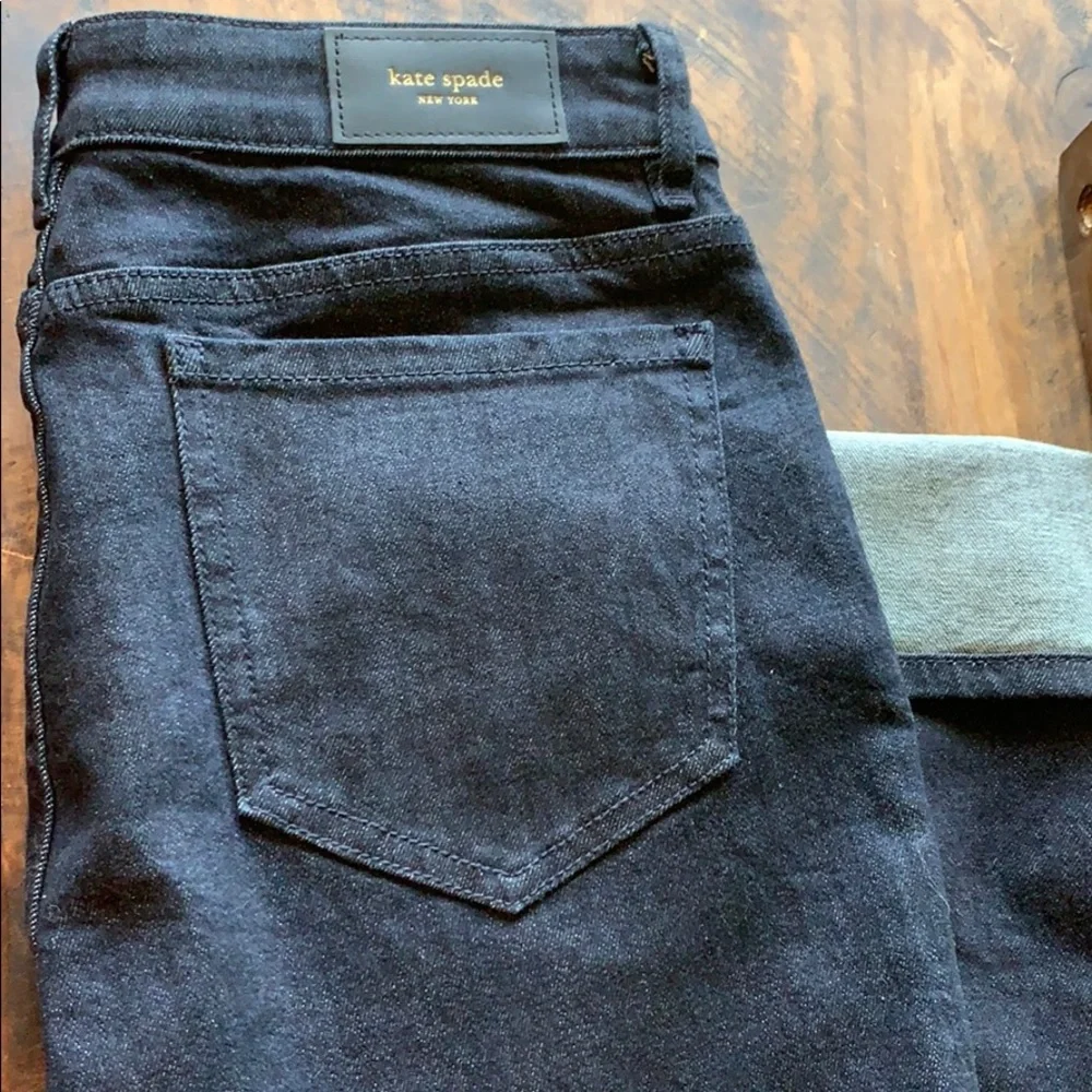 NEW Kate Spade dark cuffed denim jeans size 24